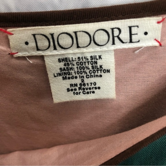 Diodore by Anthropologie March of the Elephants print dress silk blend - Picture 2 of 6